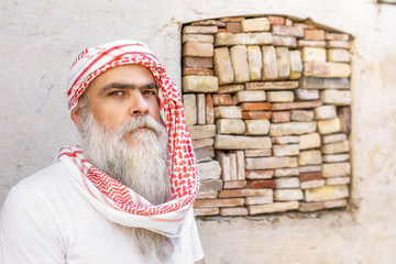 traditional arab man portrait
