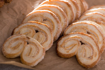 fried Palmier laid out on counter