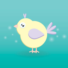 Bird vector icon, a little bird.  Vector icon EPS 10