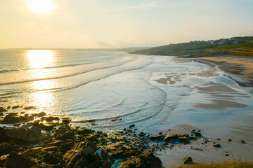 Küstenlandschaft in der Bretagne, Frankreich, im Sommer