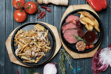 ready tasty dishes for the menu