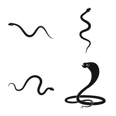 Vector design of nature and medicine logo. Set of nature and evil stock vector illustration.