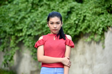 An Impatient Beautiful Filipina Teen Girl