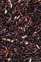 background from riceberry rice, Thai riceberry rice background