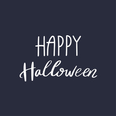 Fototapeta premium Halloween postcard. Hand drawn vector illustration.