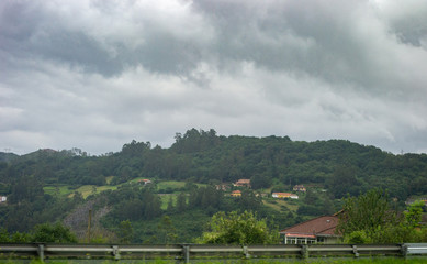 Landscape of the North of Spain Asturias