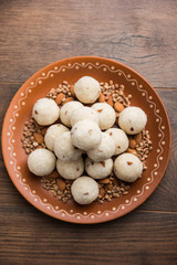 Rava Laddu or Semolina Laddoo Or Rawa Ladu, a popular sweet dish from Maharashtra, India