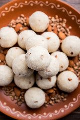 Rava Laddu or Semolina Laddoo Or Rawa Ladu, a popular sweet dish from Maharashtra, India
