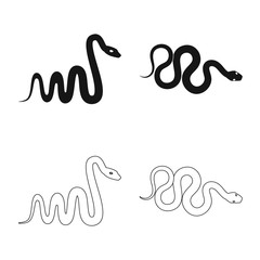 Vector illustration of mammal and danger symbol. Collection of mammal and medicine vector icon for stock.