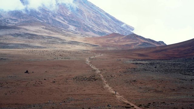 Road to Kilimanjaro Mountain, Kilimanjaro National Park, Tanzania