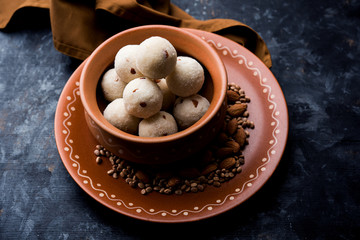Rava Laddu or Semolina Laddoo Or Rawa Ladu, a popular sweet dish from Maharashtra, India