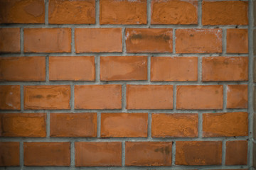 brick wall background. brick house. red wall.