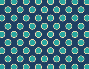 Blue and Aqua Polka Dots