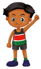 Cute happy smiling child isolated on white background