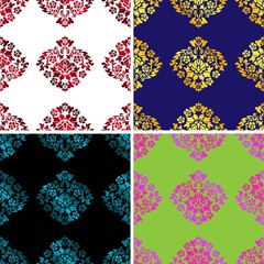 Beautiful damascus pattern, great design for any purposes. Vintage natural pattern. Vector illustration wallpaper seamless Seamless pattern tile. background. Vintage texture. Vector template design