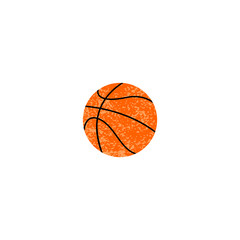 Fototapeta premium Basketball ball icon textured. vector illustration on white
