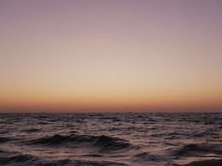 Fototapeta na wymiar Dawn at sea
