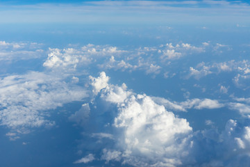 blue sky with white clouds