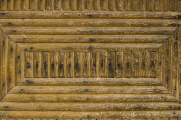 texture of old wood. old wooden boards. clogged with nails.