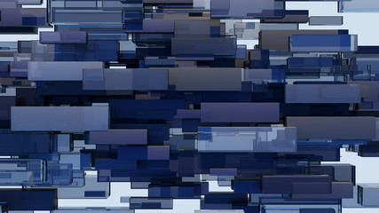 Abstract background of cubes. 3D illustration