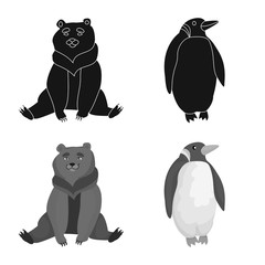 Vector illustration of nature and fun logo. Set of nature and entertainment vector icon for stock.