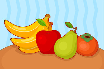 Vector illustration of fruits
