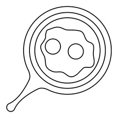 Isolated breakfast egg vector design