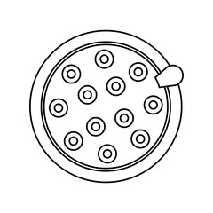 Isolated breakfast cereal vector design