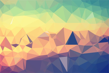 Polygon background illustration vector design