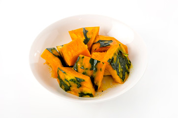 蒸かしカボチャ