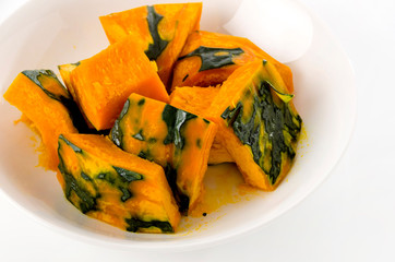 蒸かしカボチャ