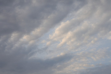 Blue cloudy sky for background