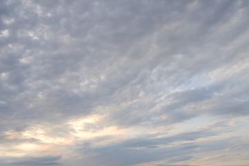 Blue cloudy sky for background