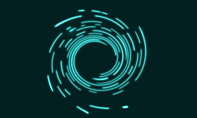 Abstract Turquoise Swirl Background 