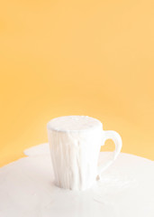 Filled too much milk into mug