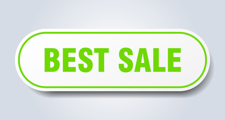 best sale sign. best sale rounded green sticker. best sale