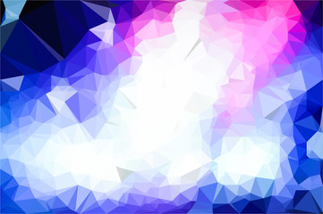 Polygon background illustration vector design