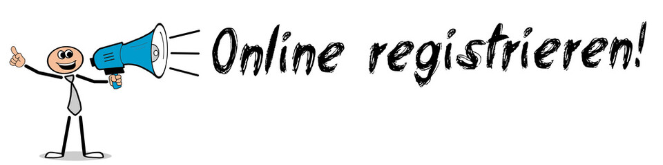 Online registrieren! 