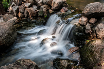 The Xiaoxi waterfall in Panshan, China