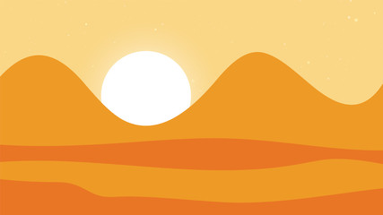 sunset landscape background, sunset, sun, sunrice, mountains, sky, sunset view