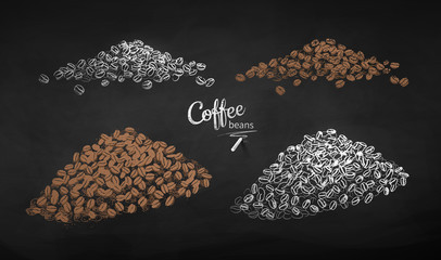 Illustration collection of coffee beans