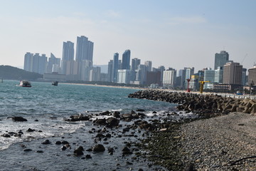 Naklejka premium 釜山のビーチ