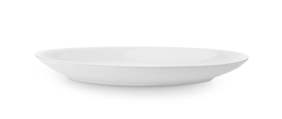 white plate isolated on white background