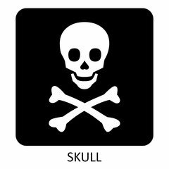 Skull icon illustration