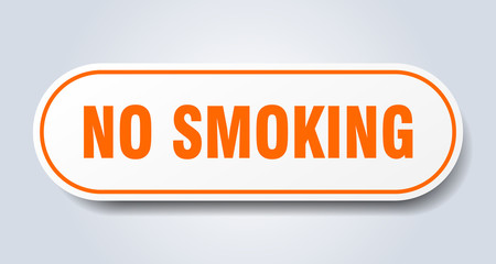 no smoking sign. no smoking rounded orange sticker. no smoking