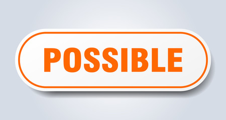 possible sign. possible rounded orange sticker. possible