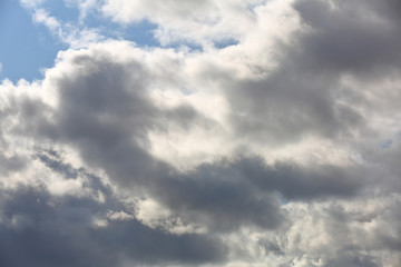 Fototapeta premium Picturesque textured clouds in the sky at the daytime