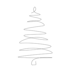 Christmas tree icon vector illustration