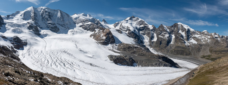 Piz Pal&uuml; panorama von Diavolezza tags