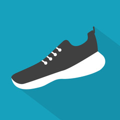 running shoe icon- vector illustration